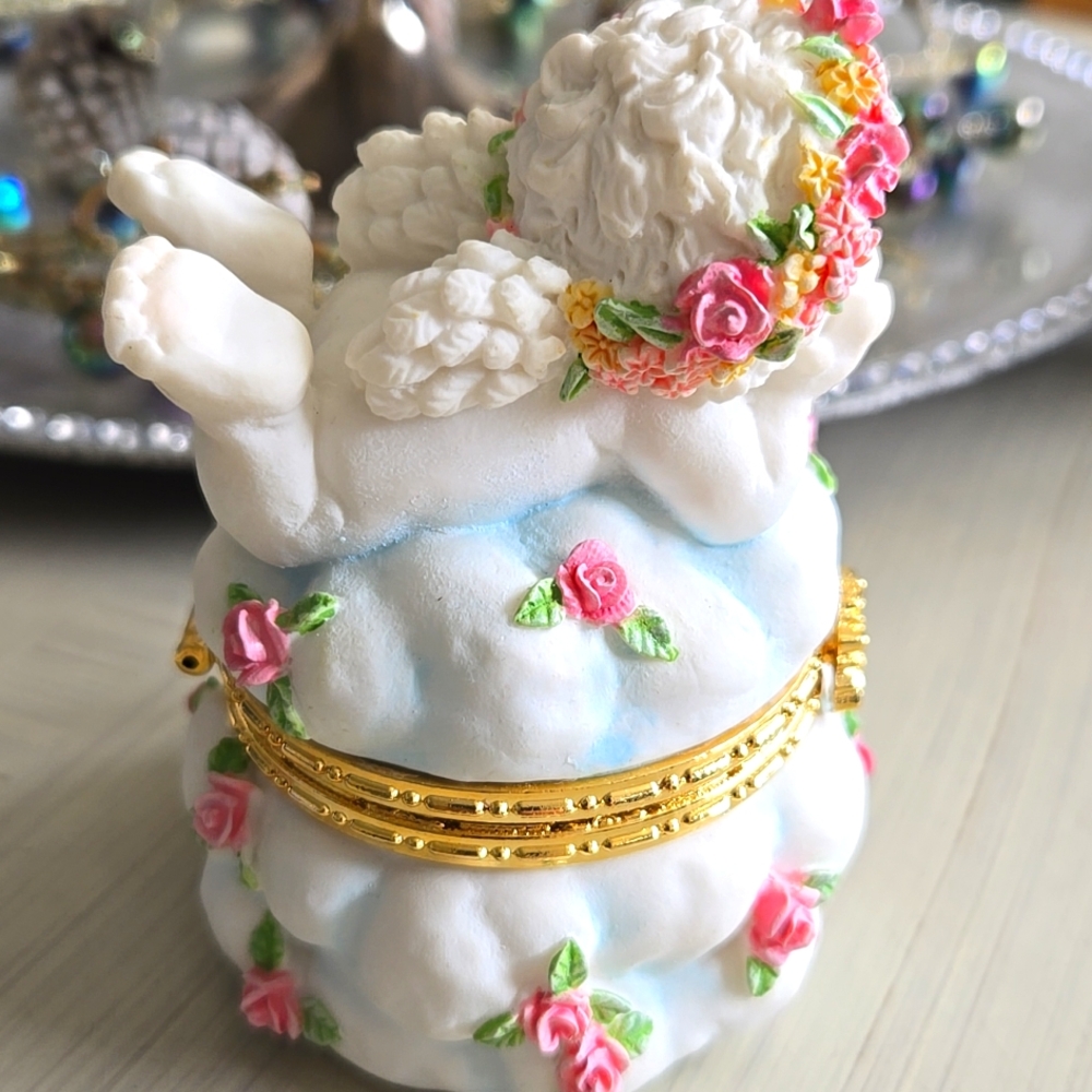 VINTAGE DREAMSICLES "GUARDIAN ANGEL" TRINKET BOX - Picture 5 of 7